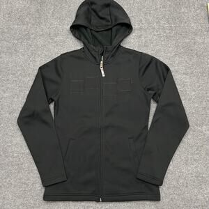 Foursquare Jacket Womens Medium Hooded Full Zip Fleece Lined Polyester FSQ